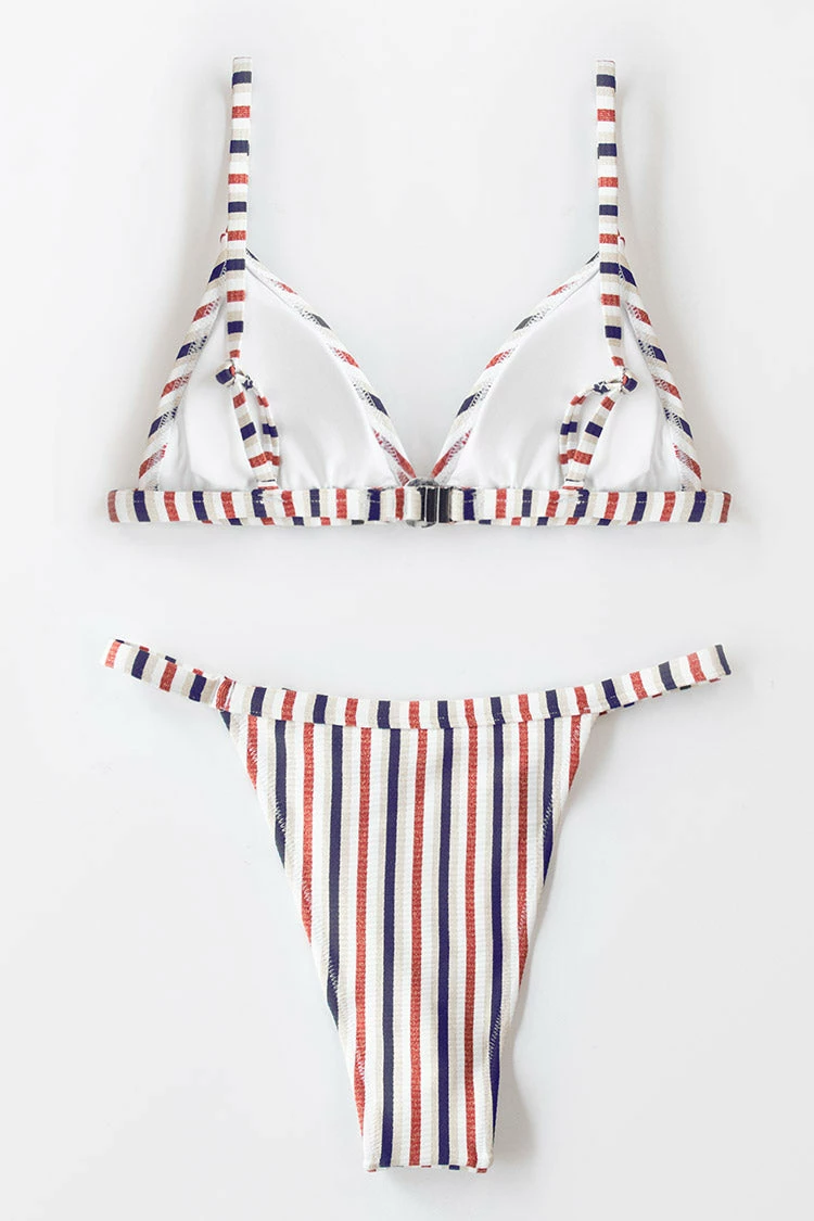 Best deal π€© Cupshe Tricolor Striped Triangle π Bikini π 7 Best deal π€© Cupshe Tricolor Striped Triangle π Bikini π - Image 7