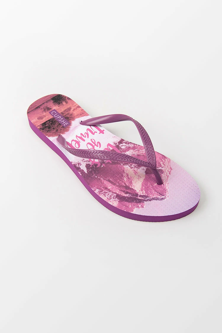 Promo π Cupshe Montana Landscape Print Flip Flops β 3 Promo π Cupshe Montana Landscape Print Flip Flops β - Image 3