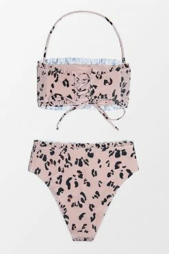 Outlet 👏 Cupshe Lesley Leopard Smocked Lace Up 👙 Bikini 💯 -Cupshe Online Shop 2 71c364a4 1ec1 4e9a 8f15 6292abd150c4