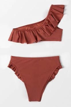 Outlet 🧨 Cupshe Ciara Ruffle Trim One Shoulder 👙 Bikini 💯 -Cupshe Online Shop 2 76833186 0f4c 4d3c 8169 a0e8a7fcd7bd