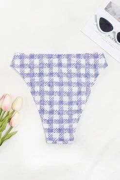 Best Pirce ✨ Cupshe ☀️ Summertime Gingham Cheeky High Waist 👙 Bikini Bottom ✨ -Cupshe Online Shop 2 851f4a78 7147 48d0 8726 8522351b9f92
