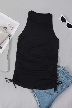 Buy π Cupshe Essentials Black Round Neck Ruched Sleeveless Sweatshirt β 10 Buy π Cupshe Essentials Black Round Neck Ruched Sleeveless Sweatshirt β -Cupshe Online Shop 2 87b6aaa1 d813 4baf aed7 87f1a89fae68