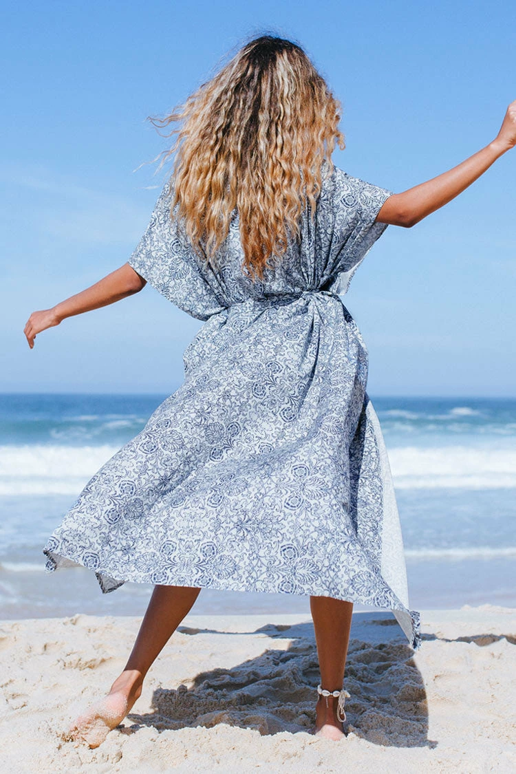 Cheapest π Cupshe Romina Monochrome Print Belted Kimono π 2 Cheapest π Cupshe Romina Monochrome Print Belted Kimono π - Image 2