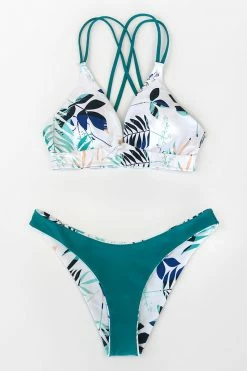 Cheap 👍 Cupshe Leafy Strappy Reversible 👙 Bikini ⭐ -Cupshe Online Shop 2 949b753f 9a84 4399 8bf7 eac2db374789