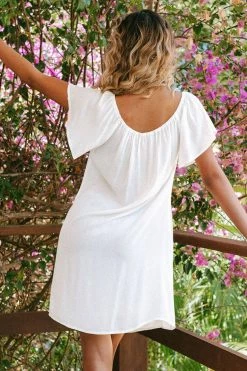 Cheapest 👏 Cupshe Paloma White Off Shoulder Drawstring 👗 Dress 🔥 -Cupshe Online Shop 2 97dbba13 7273 4bf5 856f b7f42f86d33f