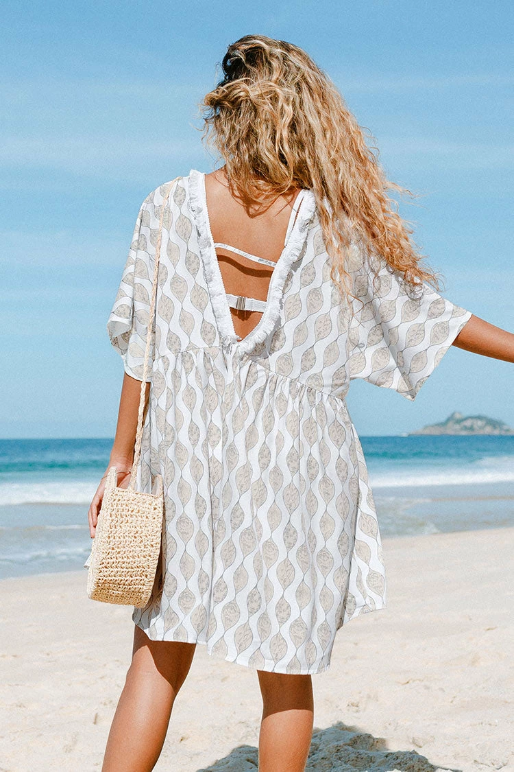 Promo β Cupshe Kassandra Geometric Print Plunge Cover Up π 2 Promo β Cupshe Kassandra Geometric Print Plunge Cover Up π - Image 2