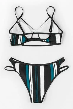 Cheap 👍 Cupshe Blue White and Black Striped 👙 Bikini ✔️ -Cupshe Online Shop 2 ab9af2d5 2eae 4262 93c7 aeb1090274f6