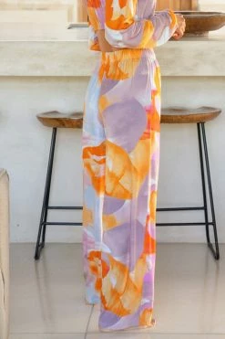 Best Sale 🔥 Cupshe Desert Bloom Elastic Waisted Sweatpants ✨ -Cupshe Online Shop 2 afbf2855 ed1f 4af9 8f87 ba8200ddb531