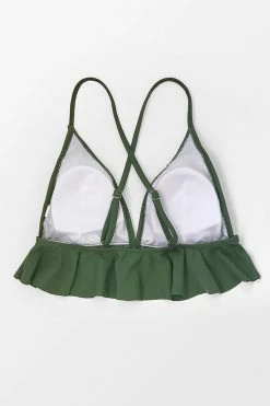 Promo 🎁 Cupshe Green Ruffle 👙 Bikini Top 🛒 -Cupshe Online Shop 2 b0d018e5 75dc 45a2 85ec 9ca20906e4dd