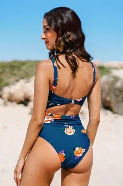 Deals ⌛ Cupshe Blue Floral Cutout One Piece 🩱 Swimsuit ⌛ -Cupshe Online Shop 2 b2fcd576 9c2c 4692 b581 d5dedd41022a