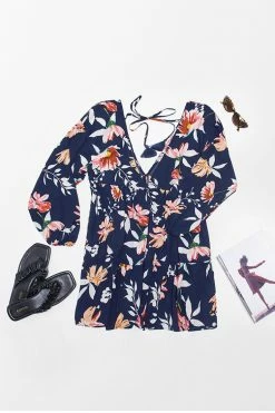 Cheapest 🎉 Cupshe Laisha Floral Plunge Neck 👗 Dress 🤩 -Cupshe Online Shop 2 bd89c123 e766 4395 a690 4645b62f25df