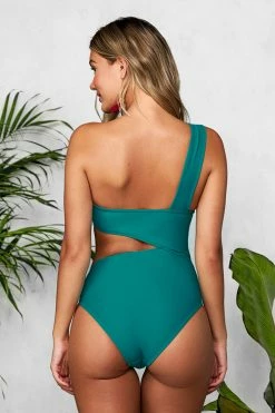 Coupon 🌟 Cupshe Teal One-Shoulder Cut Out One-Piece 🩱 Swimsuit 🔥 -Cupshe Online Shop 2 c0bf9595 71e6 4692 858b d72fc66e26fe