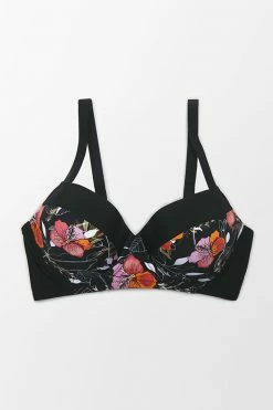 Deals 🛒 Cupshe Black Floral Plus Size 👙 Bikini Top 🌟 -Cupshe Online Shop 2 c811f334 a6aa 497d a54a c50decab6867
