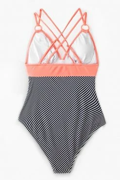 Hot Sale 🤩 Cupshe Peachy and Striped One Piece 🩱 Swimsuit 👏 -Cupshe Online Shop 2 d6fa806c 3ce5 44a7 b302 79762ebde4e5