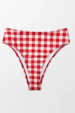 Hot Sale 🤩 Cupshe Catalina Red Gingham High Waisted 👙 Bikini Bottom ⌛ -Cupshe Online Shop 2 d864d8d9 9afc 43b1 81d7 ab2ced4e70c9