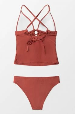 Coupon 🔥 CUPSHE Tania Plunge O-ring Ruched Tankini ✔️ -Cupshe Online Shop 2 d96651c7 52b8 40dd 9265 a42285efe6d8