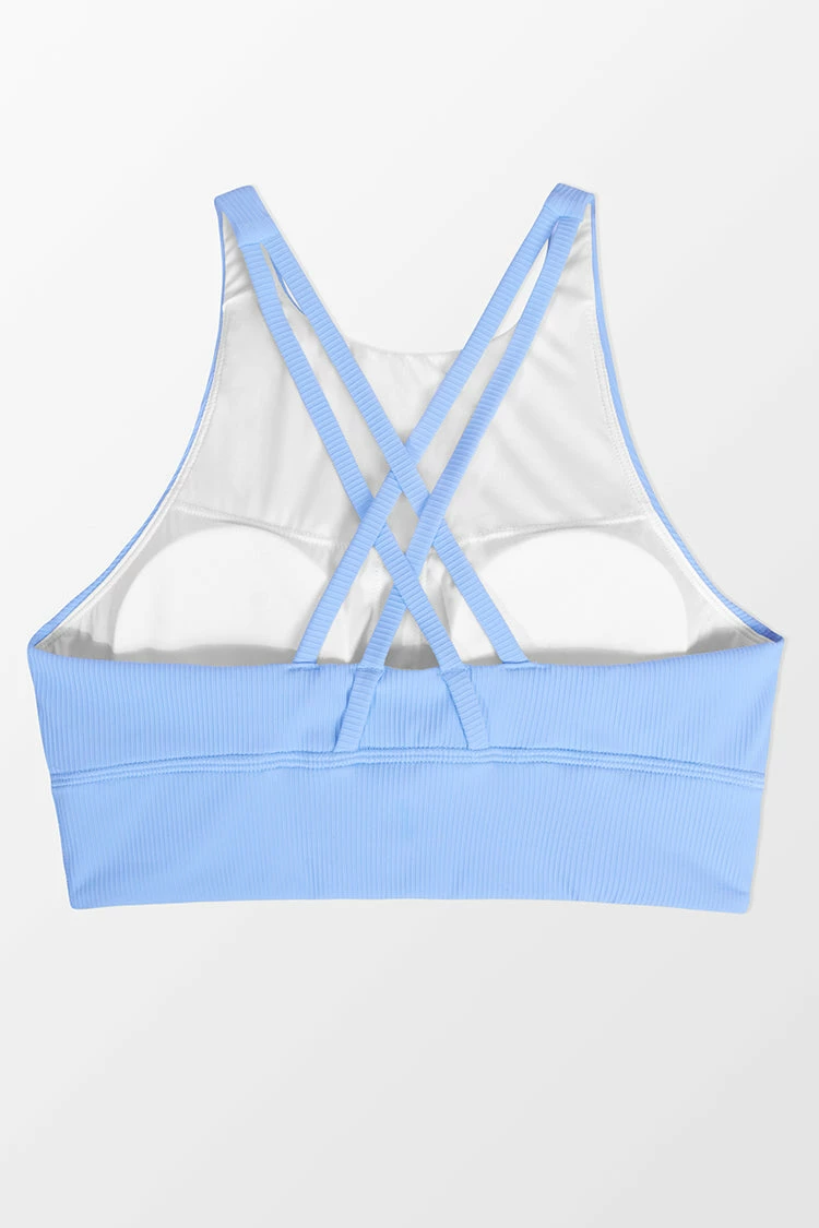 Deals ⭐ Cupshe Paradise Point Blue Criss Cross Sports Bra 🧨 6 Deals ⭐ Cupshe Paradise Point Blue Criss Cross Sports Bra 🧨 - Image 6