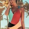 Buy 🌟 Cupshe Colorblocked V-Neck One Piece 🩱 Swimsuit ✨