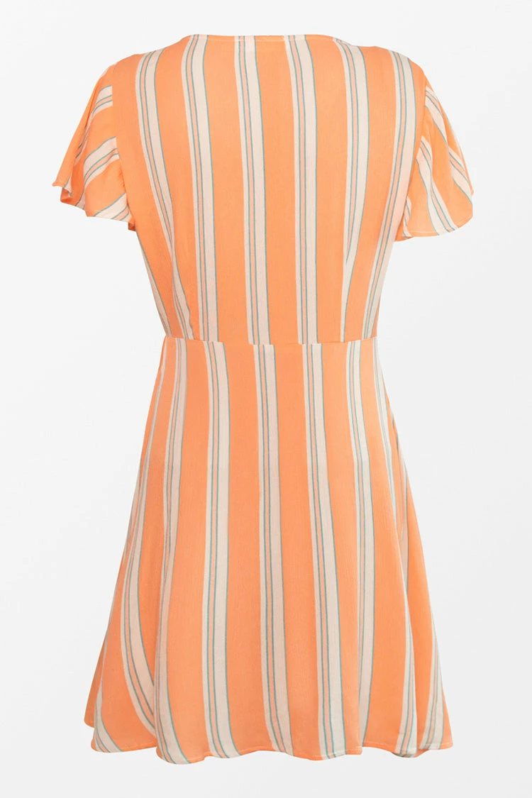 Budget ✔️ Cupshe Ariana Striped Wrap 👗 Dress 🧨 4 Budget ✔️ Cupshe Ariana Striped Wrap 👗 Dress 🧨 - Image 4