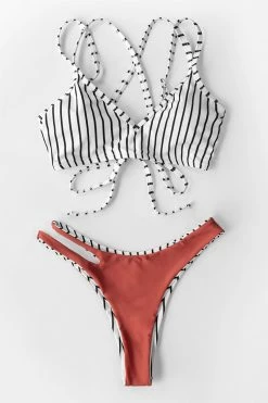 Outlet ⭐ Cupshe Striped Strappy Cutout 👙 Bikini 👏 -Cupshe Online Shop 2b72b7ab5a8ed2326ddb5310523ff84e 9fefec21 5fbd 44b8 bd13 ff8c32501d50