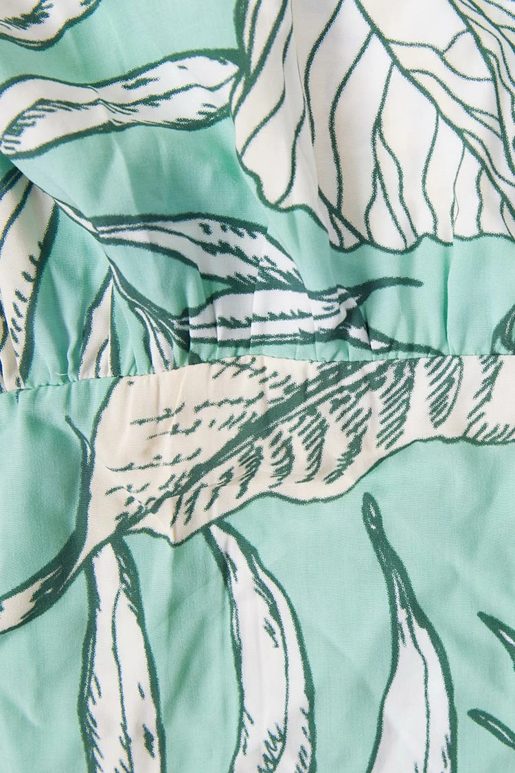 New βοΈ Cupshe Emmeline Leafy Ruffle Loose Waisted Drawstring Slip π Dress 𧨠3 New βοΈ Cupshe Emmeline Leafy Ruffle Loose Waisted Drawstring Slip π Dress 𧨠- Image 3