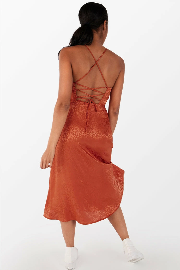 Flash Sale π Cupshe Janiya Lace Up Leopard Fitted Waist Slip π Dress β 2 Flash Sale π Cupshe Janiya Lace Up Leopard Fitted Waist Slip π Dress β - Image 2