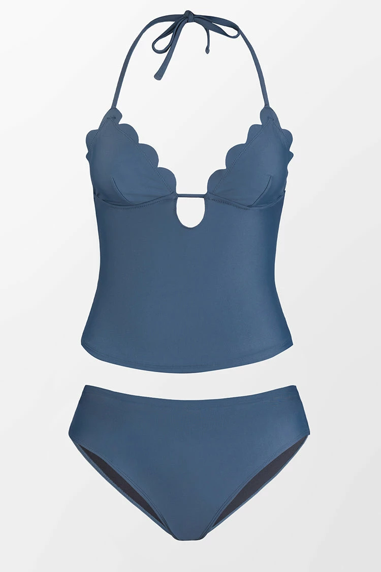 Deals π Cupshe Omniscient Solid Scalloped Tankini and Classic Hipster Set βοΈ 3 Deals π Cupshe Omniscient Solid Scalloped Tankini and Classic Hipster Set βοΈ - Image 3