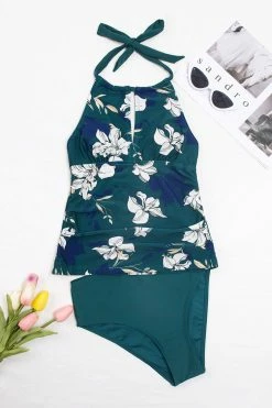 Buy ⭐ Cupshe Charmed Romance Keyhole Tankini & High Waist 👙 Bikini Bottom Set 👏 -Cupshe Online Shop 3 1ef03589 afc5 4596 b728 ca8f0156b691