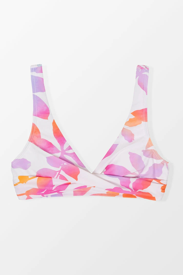Best Sale β Cupshe Wanderlust Floral Molded Wrap Front Bralette π Bikini Top π― 3 Best Sale β Cupshe Wanderlust Floral Molded Wrap Front Bralette π Bikini Top π― - Image 3