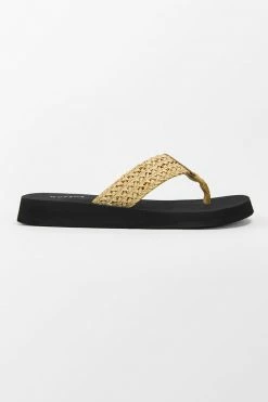 Hot Sale 🧨 Cupshe Sandy Beach Yellow Woven Thong Sandals 😍 -Cupshe Online Shop 3 3a908659 be6a 4ffd b6b6 8cd6eed7e83d