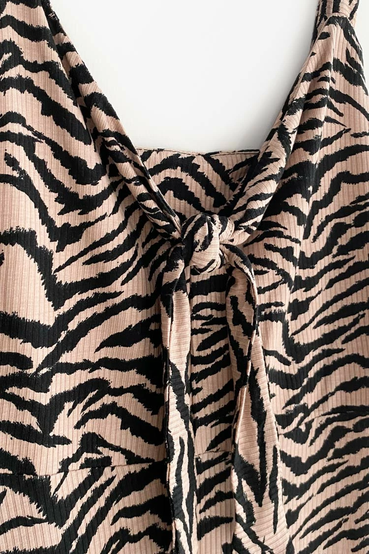 Brand new 😀 Cupshe On The Prowl Knotted Midi 👗 Dress ✔️ 3 Brand new 😀 Cupshe On The Prowl Knotted Midi 👗 Dress ✔️ - Image 3