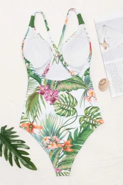 Best Sale 😀 Cupshe Esme Tropical Crisscross One Piece 🩱 Swimsuit 🎁 -Cupshe Online Shop 3 431e220e 0c93 41a3 9dd4 1ffd088e6298