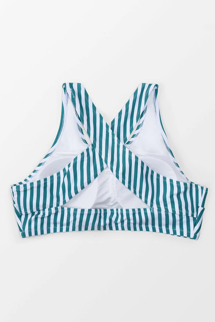 Coupon 🌟 Cupshe Anya Striped Crisscross Plus Size 👙 Bikini Top 🔥 4 Coupon 🌟 Cupshe Anya Striped Crisscross Plus Size 👙 Bikini Top 🔥 - Image 4