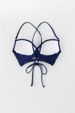Budget 😀 Cupshe Navy Wrap Lace Up 👙 Bikini Top 🔔 -Cupshe Online Shop 3 54d0cc0a 6ee2 41a0 9bd8 813e1000a717