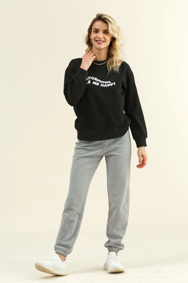 Best deal βοΈ Cupshe Hibernate Black Crewneck Sweatshirt π 3 Best deal βοΈ Cupshe Hibernate Black Crewneck Sweatshirt π - Image 3