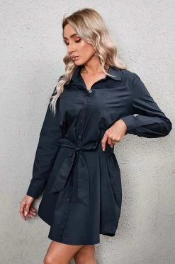 Hot Sale 👏 Cupshe Nya Shirt-collar Belted 👗 Dress 🧨 -Cupshe Online Shop 3 5a3d1c1c 1740 41a3 b1cb ad293a320aa9
