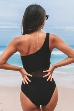 Wholesale 🛒 Cupshe Forest Adventure Solid Mesh One Shoulder One Piece 🩱 Swimsuit ✨ -Cupshe Online Shop 3 67e083d7 3ccb 4528 a101 dda2c4e9d2a3