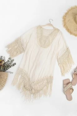 Best deal 🔔 Cupshe Anne Crochet Fringe Hem Kimono ❤️ -Cupshe Online Shop 3 6c55ed91 c615 4c9f 858d 3adc5853cded