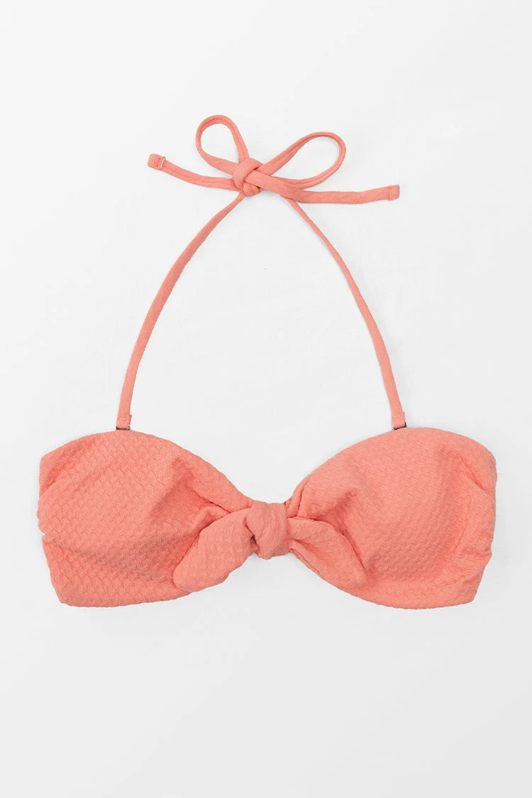 Budget π Cupshe Sanddollar Texture Bunny Tie Front Bandeau π Bikini Top π 3 Budget π Cupshe Sanddollar Texture Bunny Tie Front Bandeau π Bikini Top π - Image 3