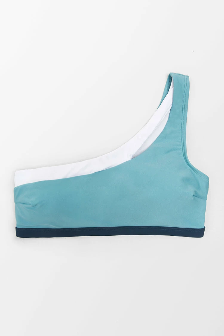 New π Cupshe Gracie Contrast Color One Shoulder π Bikini Top π 3 New π Cupshe Gracie Contrast Color One Shoulder π Bikini Top π - Image 3