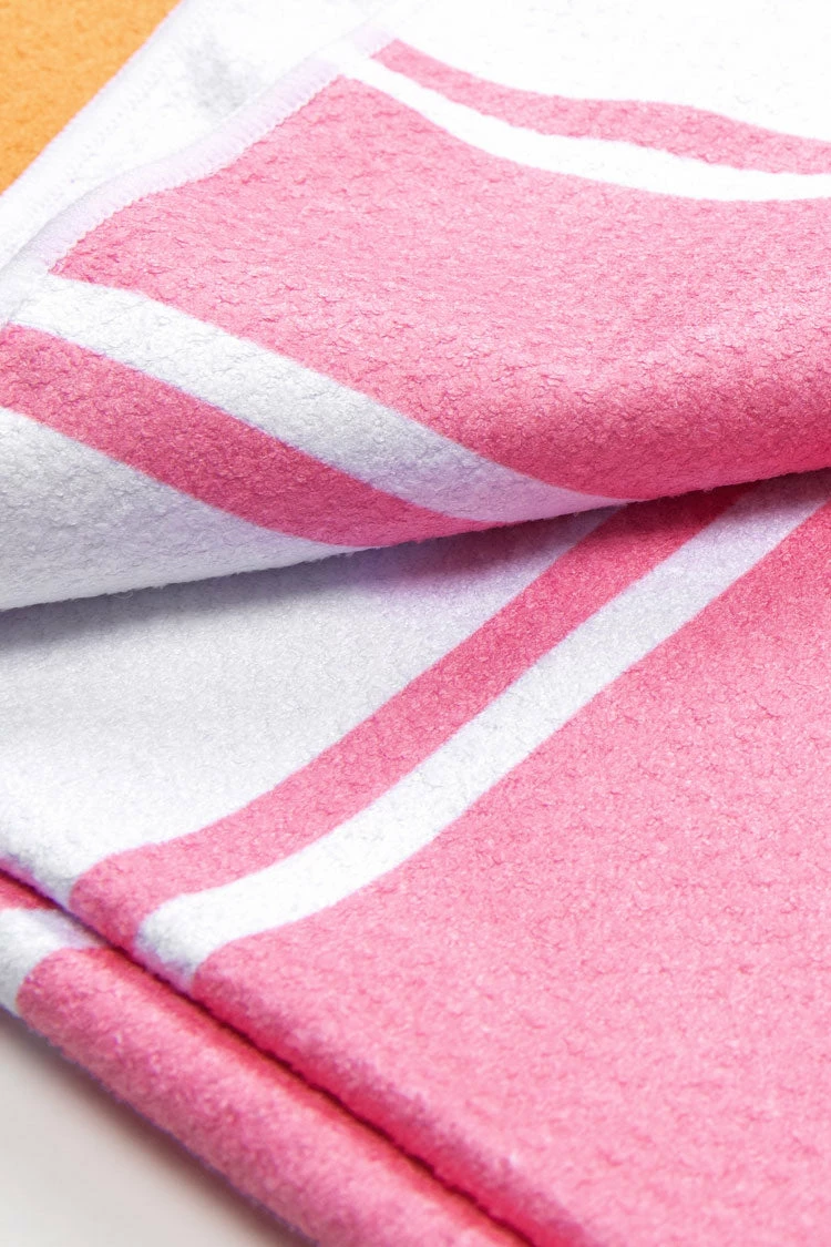 Best Sale π Cupshe Raspberry Creamsicle Striped Beach Blanket βοΈ 4 Best Sale π Cupshe Raspberry Creamsicle Striped Beach Blanket βοΈ - Image 4