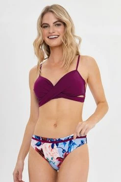 Best Pirce 👏 Cupshe Plum And Floral Wrap 👙 Bikini ✨ -Cupshe Online Shop 3 8a96ecca 6b3a 4b1f 975e d4f5328c24e3