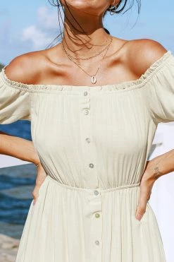 Cheapest ⌛ Cupshe Trisha Button Front Ruffle Hem 👗 Dress 👍 -Cupshe Online Shop 3 8b00f088 bf89 4d87 9bc2 308ee23e0a6b