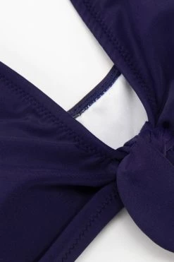 Cheap ⭐ Cupshe Alia Navy Knotted 👙 Bikini Tank Top ⌛ -Cupshe Online Shop 3 8cdc3c44 926c 41db a76a 3bda16c0e5b2