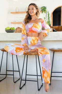 Best Sale 🔥 Cupshe Desert Bloom Elastic Waisted Sweatpants ✨ -Cupshe Online Shop 3 9484969b 04f1 42df bf71 c859a881419c