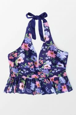 Promo 🤩 Cupshe Lainey Floral Halter Plus Size Tankini Top 🎉 -Cupshe Online Shop 3 a2637fb2 5862 4d72 9ad1 2d9aa2272fa0