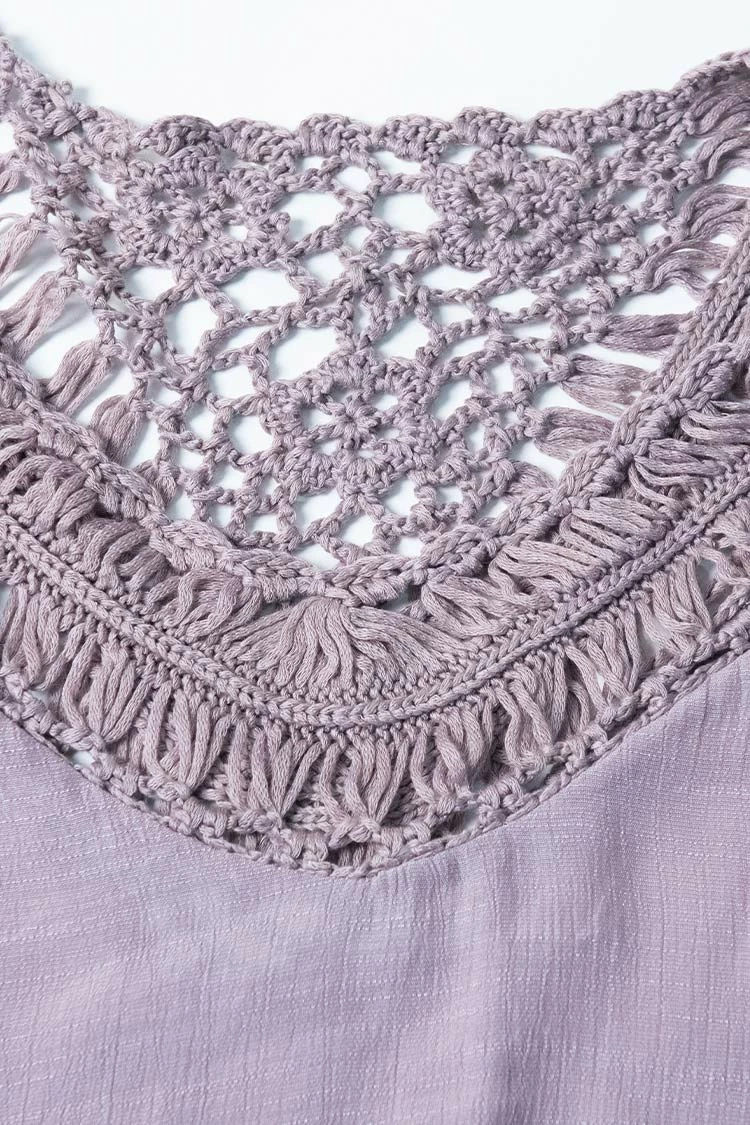 New 🤩 Cupshe Sadie Crochet Fringe Half Sleeve Cover Up 🎁 5 New 🤩 Cupshe Sadie Crochet Fringe Half Sleeve Cover Up 🎁 - Image 5