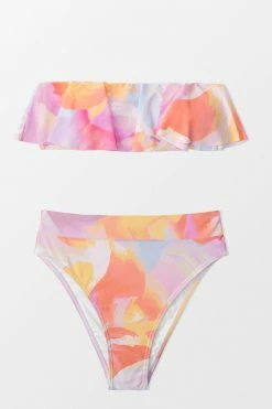 Best deal 😍 Cupshe Aliya Abstract Print Ruffle 👙 Bikini 🧨 -Cupshe Online Shop 3 b674dca6 730d 42c0 b0e0 ab3128bdb33b
