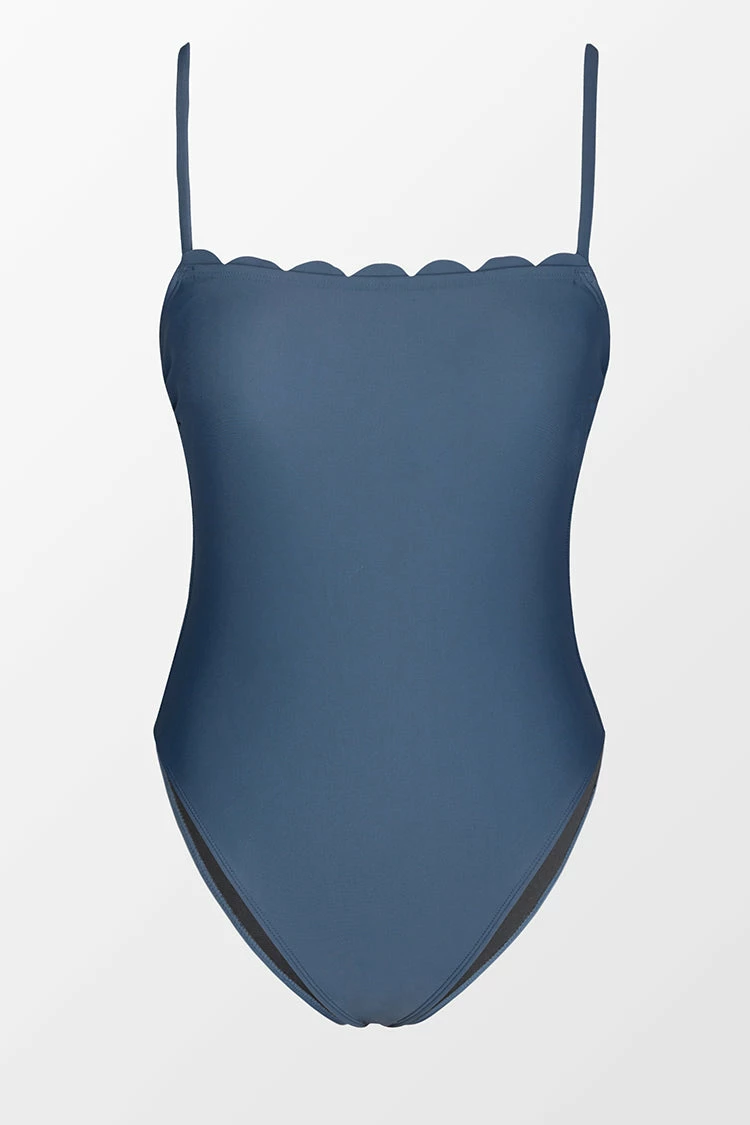 Flash Sale π Cupshe Omniscient Solid Scalloped Square Neck One Piece π©± Swimsuit π 3 Flash Sale π Cupshe Omniscient Solid Scalloped Square Neck One Piece π©± Swimsuit π - Image 3