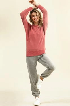 Outlet 👍 Cupshe High Dive Red Oversized Sweatshirt ✨ -Cupshe Online Shop 3 d4b847c3 f471 4109 8b47 18896f49b18e